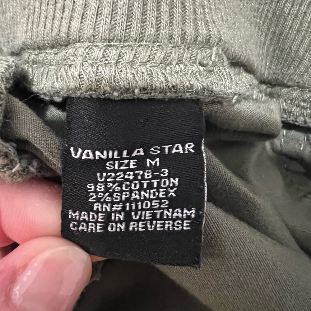 Vanilla Star Olive Green Cargo Pants Joggers - Picture 4 of 6